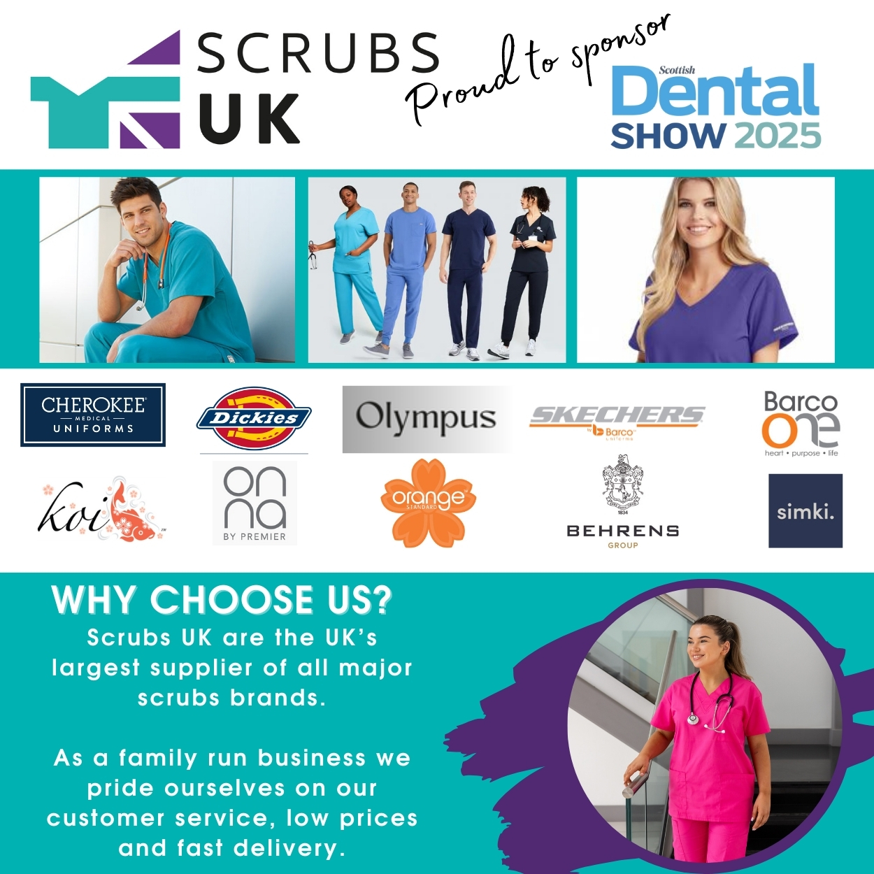 Scrubs UK proud sponsors of the Scottish Dental Show 2025