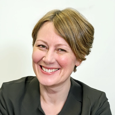 A portrait of Amber Alpin.
